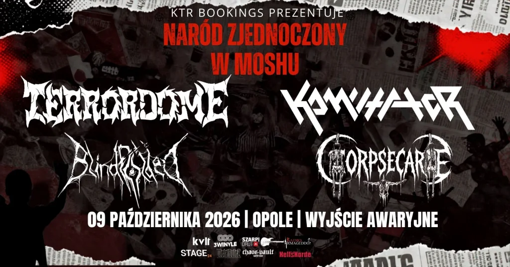 TERRORDOME / KOMUTATOR / BLINDFOLDED / CORPSECARE  NARÓD ZJEDNOCZONY W MOSHU