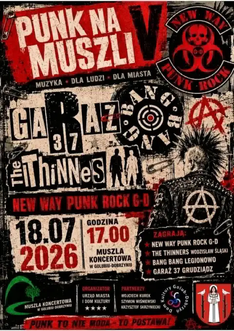 Punk Na Muszli V New Way Punk Rock, THE THINNERS, Bang Bang, Garaż 37