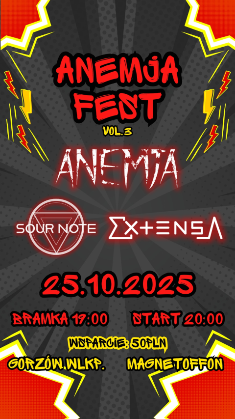 Anemja Fest vol.3: Anemja / Sour Note / Extensa
