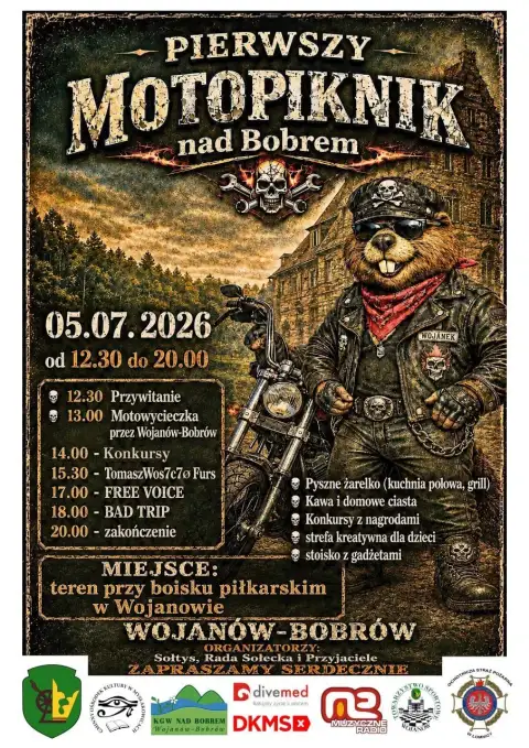 Pierwszy Motopiknik nad Bobrem