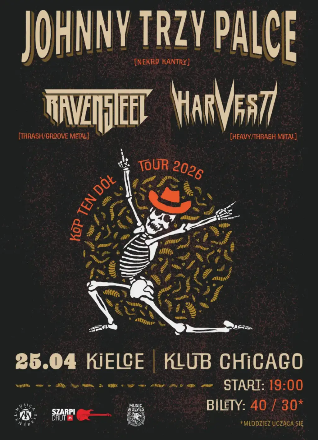 Johnny Trzy Palce, Ravensteel, Harvest