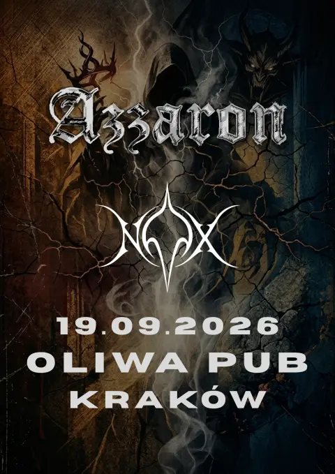 Metal night in Kraków! Azzaron & Nox - Oliwa Pub
