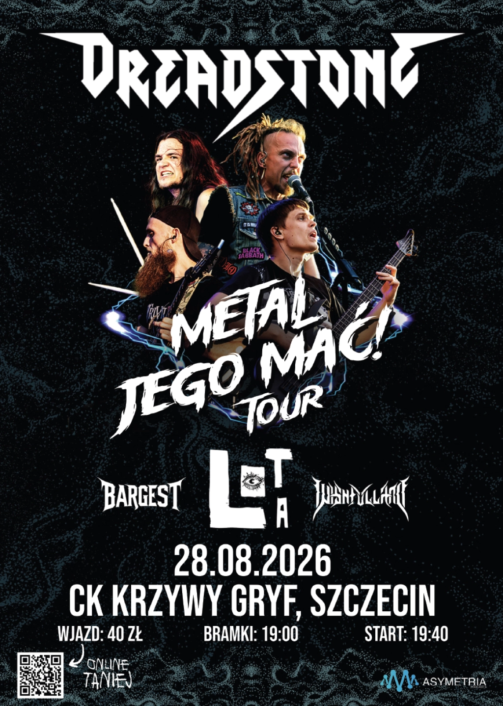 METAL JEGO MAĆ! Dreadstone + Lota + Wishfulland + Bargest
