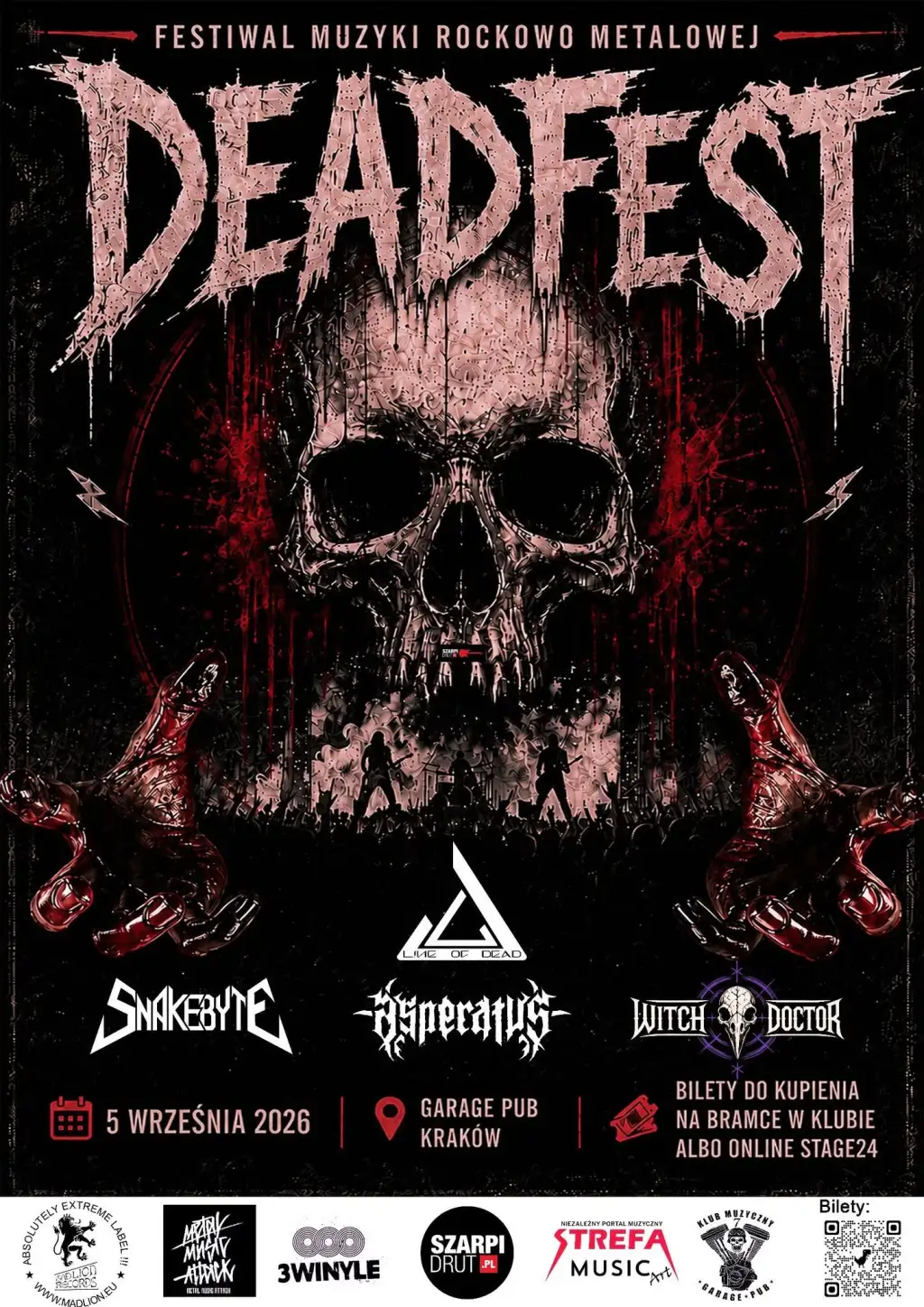 5 września DeadFest 6 edycja w krakowskich Garage pubie